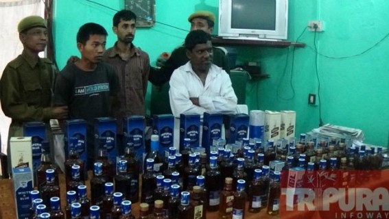 Police seized foreign liquor from Kalyanpur Police seized foreign liquor from Kalyanpur